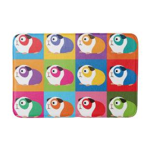 Pop Art Guinea Pigs Bath Mat
