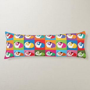 Pop Art Guinea Pigs Body Cushion