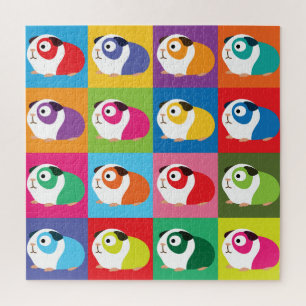 Pop Art Guinea Pigs Jigsaw Puzzle