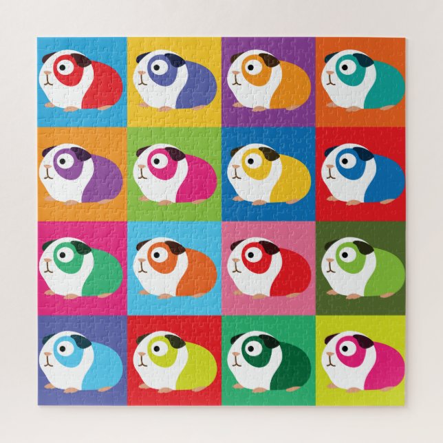 Pop Art Guinea Pigs Jigsaw Puzzle (Vertical)