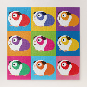 Pop Art Guinea Pigs Jigsaw Puzzle