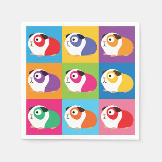Pop Art Guinea Pigs Napkin