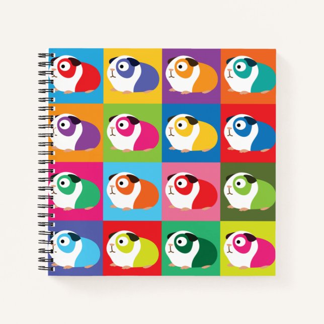 Pop Art Guinea Pigs Notebook (Front)