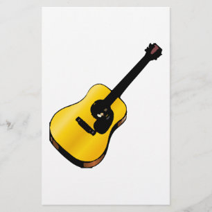 Pop Art Guitar Stationery