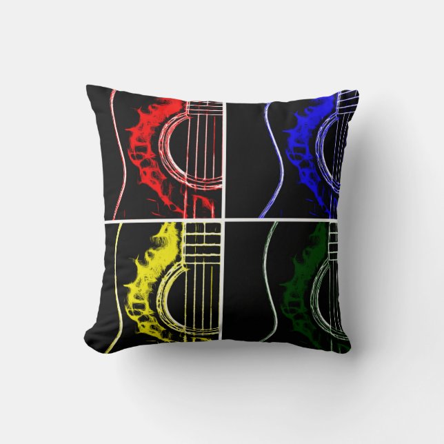 Pop Art Guitars Cushion (Front)