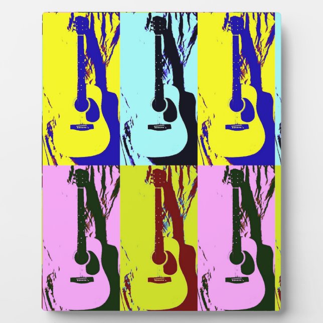 Pop art guitars plaque (Front)
