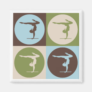 Pop Art Gymnastics Magnet