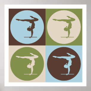Pop Art Gymnastics Poster