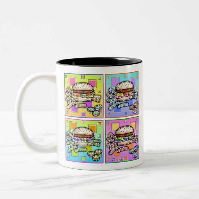 Pop Art HAMBURGER MUG (Left)