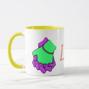 Pop Art Hand Holding Mug