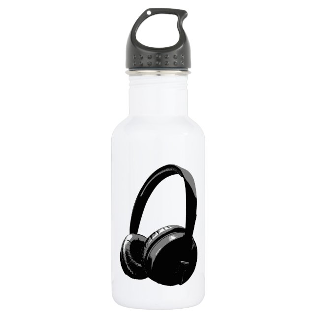Pop Art Headphone 532 Ml Water Bottle (Front)