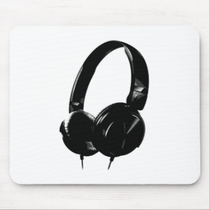 Pop Art Headphone Mouse Pad