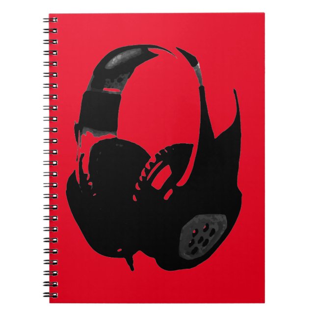 Pop Art Headphone Notebook (Front)