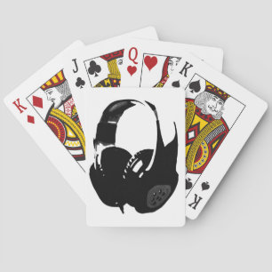 Pop Art Headphone Playing Cards