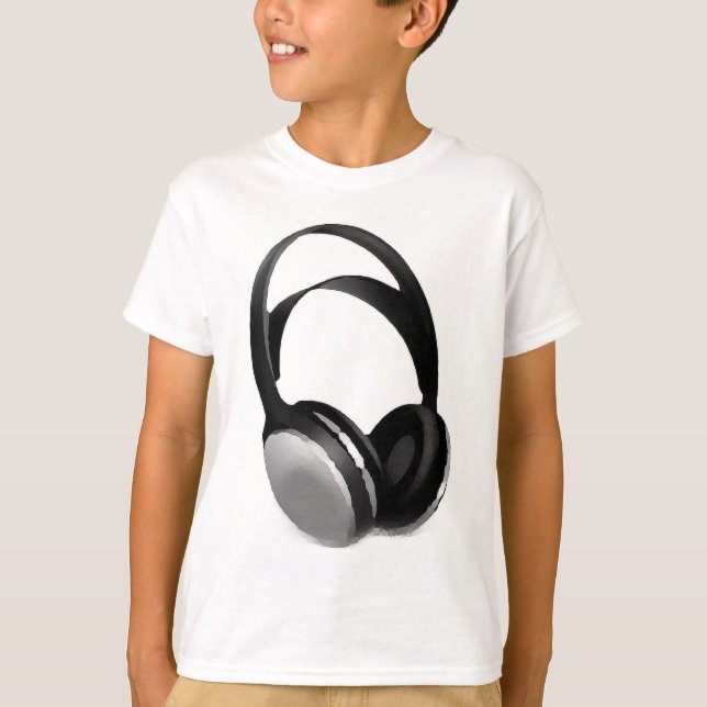 Pop Art Headphone T-Shirt (Front)