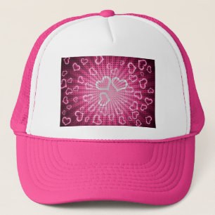 Pop Art Hearts Valentine Trucker Hat