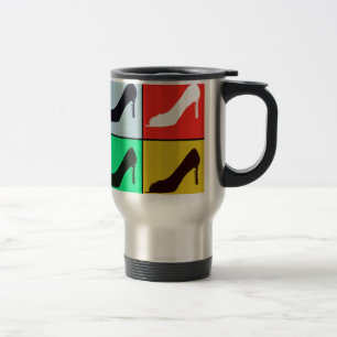 Pop Art High Heel Pumps Travel Mug