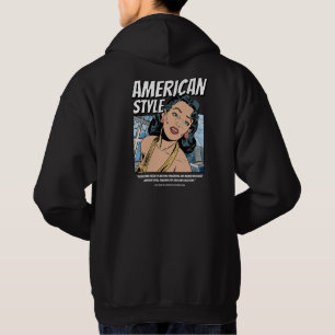 Pop Art Hoodie with Classic American Design