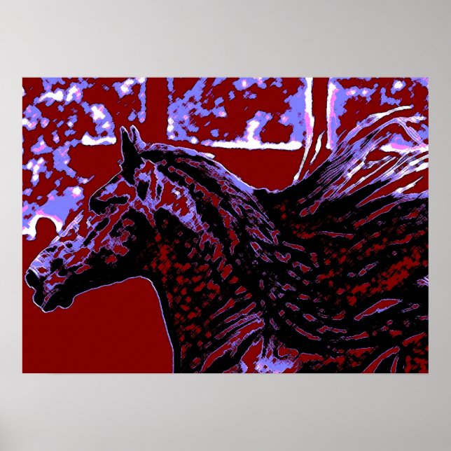 Pop Art Horse Poster (Front)