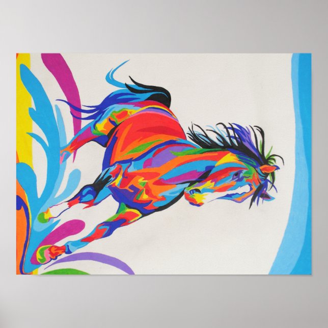 Pop Art Horse Poster (Front)