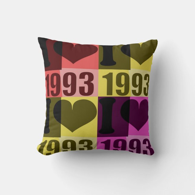 Pop Art - I love 1993 - Pillow (Front)