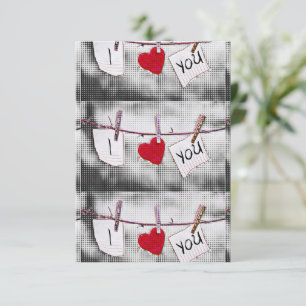 Pop Art I Love You Card