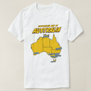Pop Art Illustrated Australia T-Shirt