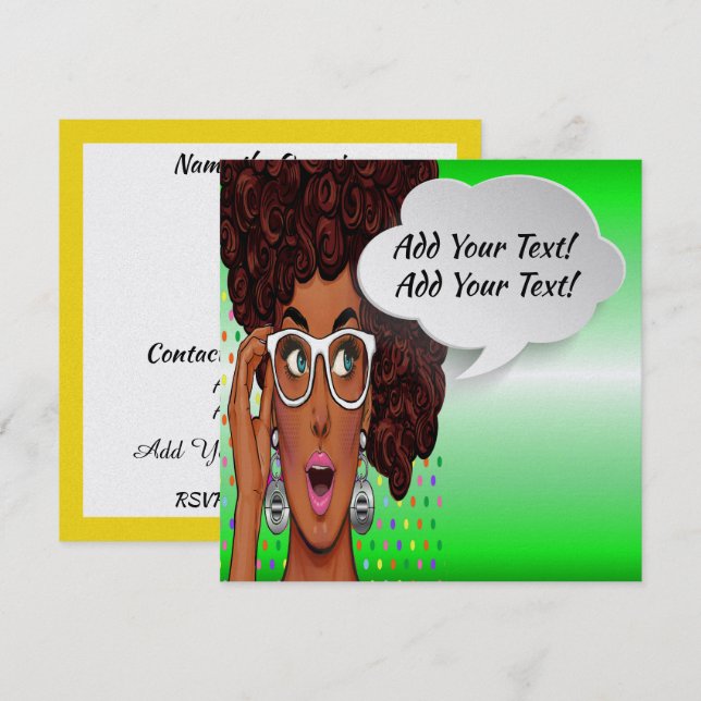 Pop Art Invitation (Front/Back)