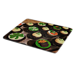 Pop Art Irish Cupcakes Cutting Board