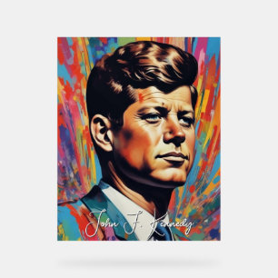 Pop Art Jack JFK John F. Kennedy Acrylic Sign