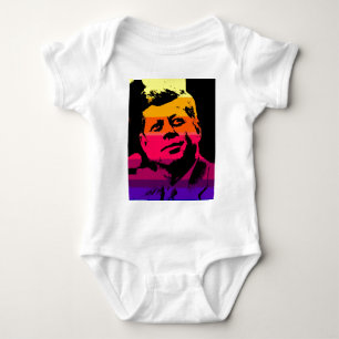 Pop Art Jack JFK John F. Kennedy Baby Bodysuit
