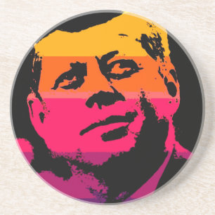 Pop Art Jack JFK John F. Kennedy Coaster