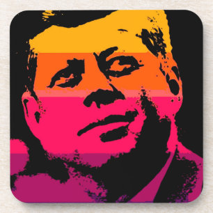 Pop Art Jack JFK John F. Kennedy Coaster