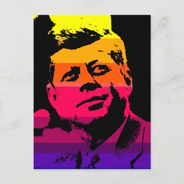 Pop Art Jack JFK John F. Kennedy Postcard (Front)