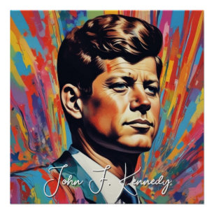 Pop Art Jack JFK John F. Kennedy Poster