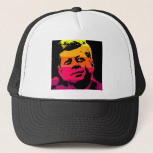 Pop Art Jack JFK John F. Kennedy Trucker Hat