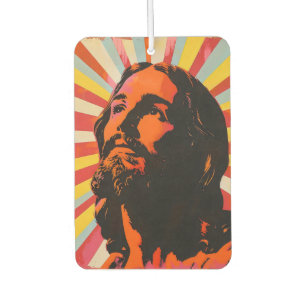Pop Art Jesus Christ Car Air Freshener