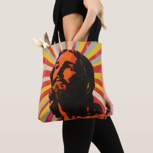Pop Art Jesus Christ Tote Bag