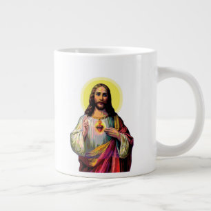 Pop Art Jesus Christus Large Coffee Mug