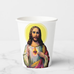 Pop Art Jesus Christus Paper Cups