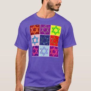 POP ART JEWISH STARS - HANUKAH GIFTS - ISRAEL NOW T-Shirt