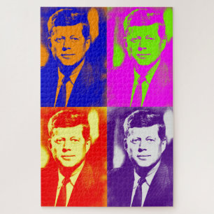Pop Art JFK John F. Kennedy Jigsaw Puzzle