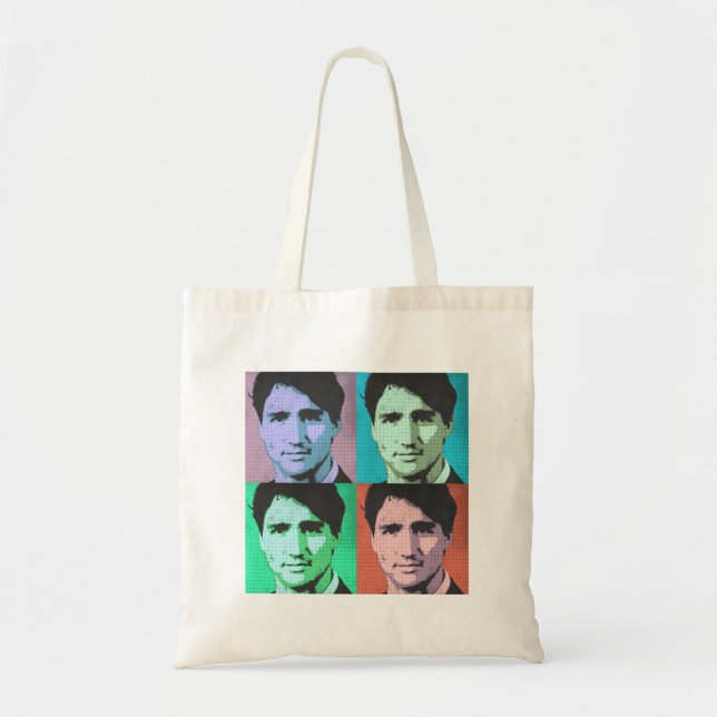 Pop Art Justin Trudeau - Full Size 2-.png Tote Bag (Front)