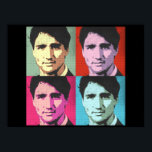 Pop Art Justin Trudeau - Full Size -.png Poster<br><div class="desc">Justin Trudeau T-shirts and Trudeau Apparel from PolitiClothes.com  Your Canadian Hot Spot for Political Clothing and Gifts Browse 1, 000's of Humour Tees and Canadian Political Designs on T-shirts,  Bumper Stickers,  Hoodies,  Buttons,  Cards,  Mugs,  Posters,  and More!. FOLLOW US ONLINE: SHOP: http://www.Politiclothes.com FACEBOOK: http://www.facebook.com/politiclothes TWITTER: http://www.twitter.com/politiclothes</div>