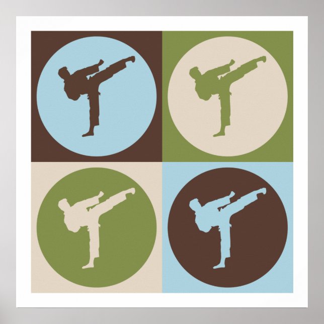Pop Art Karate Poster (Front)