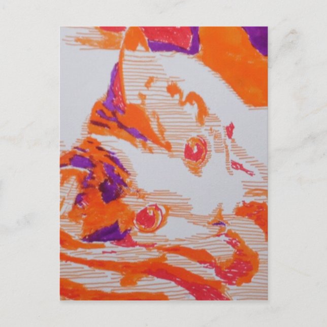 Pop Art katze Postcard (Front)