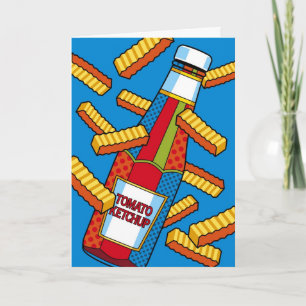 Pop Art Ketchup Thinking of You Card
