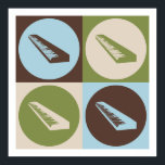 Pop Art Keyboard Poster<br><div class="desc">Pop Art Keyboard. Get this fun design featuring your hobby,  occupation,  or obsession on great t-shirts,  stickers & much more. They also make great gifts!</div>