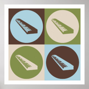 Pop Art Keyboard Poster