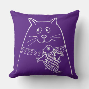 Pop Art Kitty Cushion